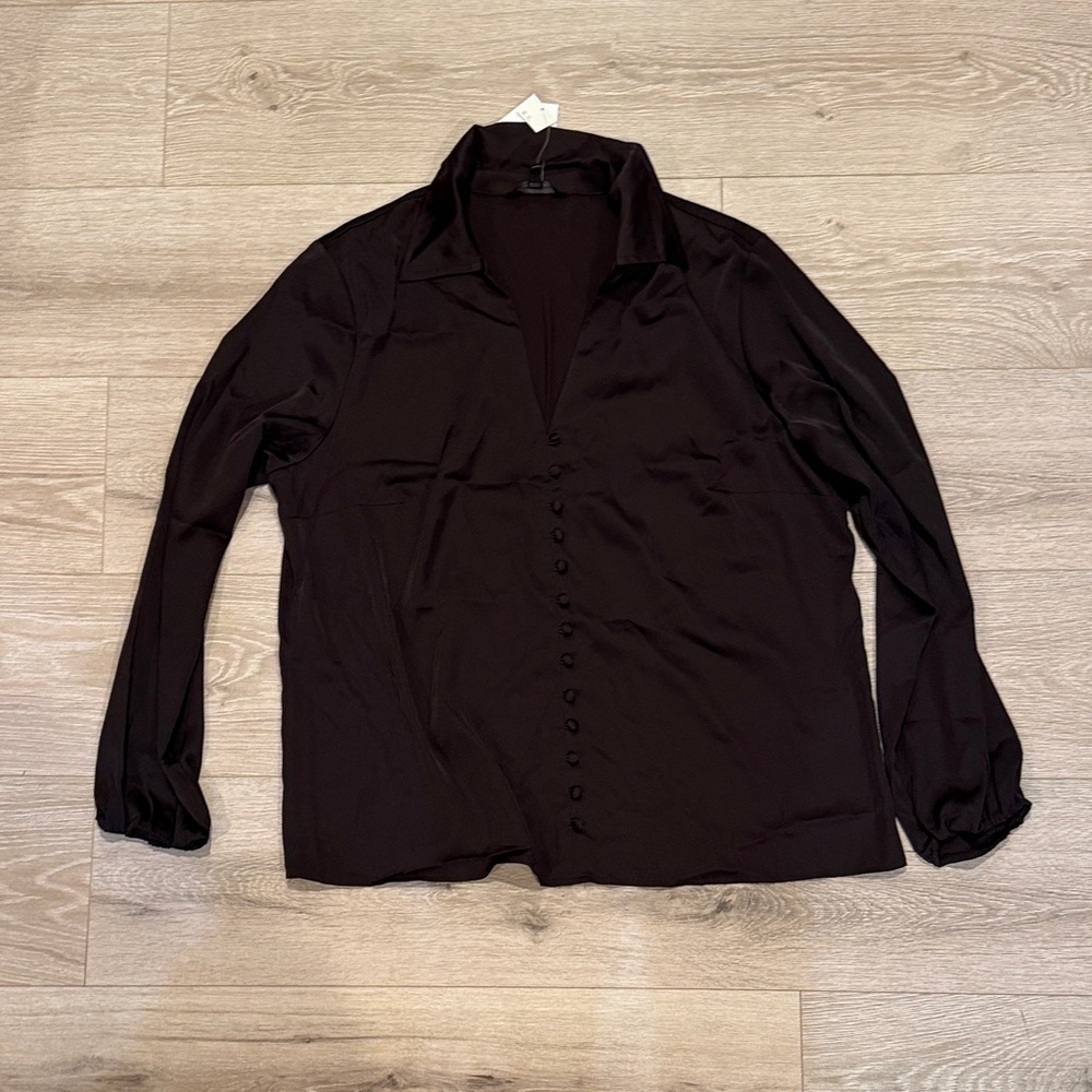 Banana Republic Dark Brown Blouse
